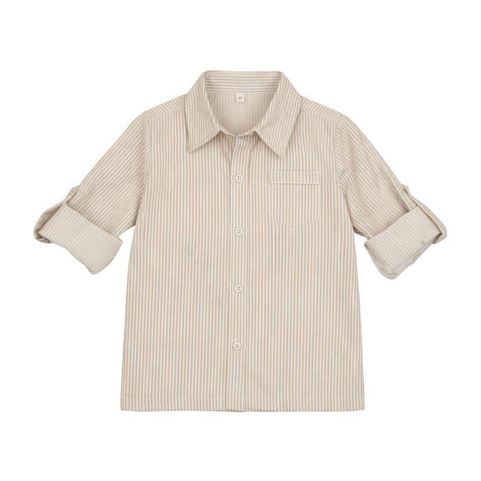 Shabbos Sailor Stripe Short Sleeve Shabbos Shirt - Boy
