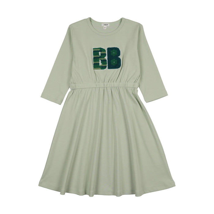 Sherpa Patch 3/4 Sleeve Dress