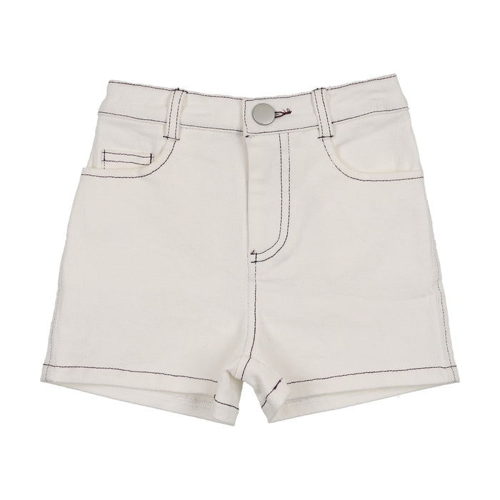 Sherpa Patch Jean Shorts