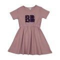 Sherpa Patch Short Sleeve Dress