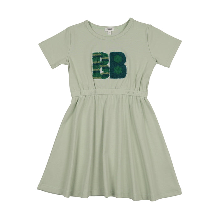 Sherpa Patch Short Sleeve Dress