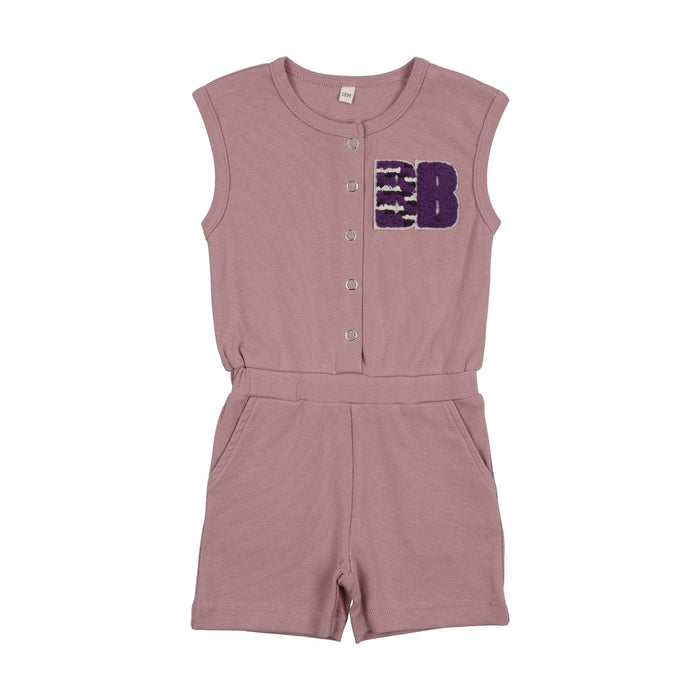 Sherpa Patch Shorts Romper