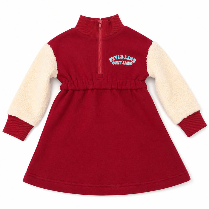Sherpa Sleeve Dress