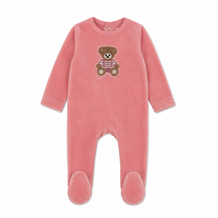 Sherpa Teddy Velour Footie