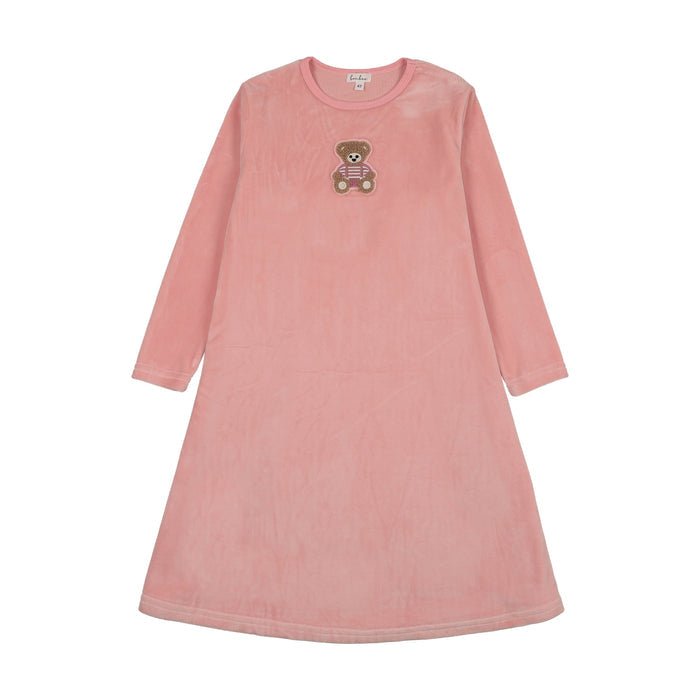 Sherpa Teddy Velour Long Nightgown