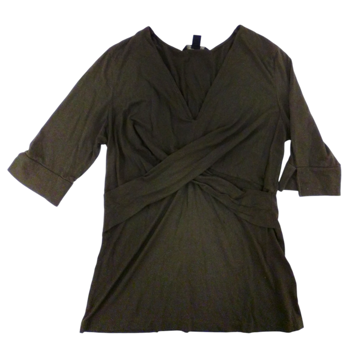 Shirt: Green Criss Cross