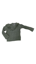 Shirt: Knitted/Green/Crea