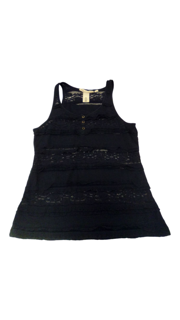 Shirt: Navy/Lace