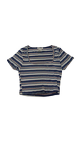 Shirt: Striped/ Cropped