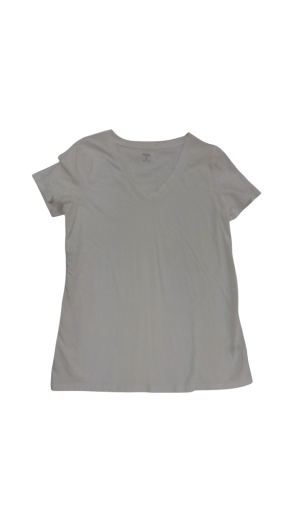 Shirt: White V Neck