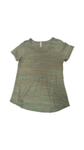 Shirt:Teal/Grey Stripes