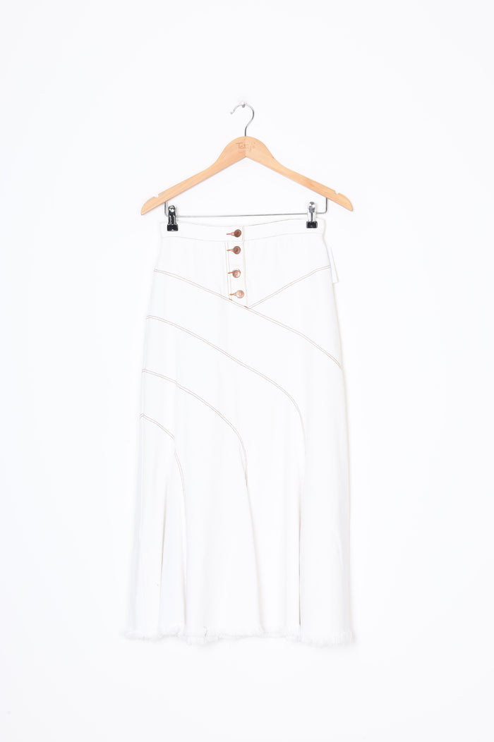 Shona Joy Womens White Skirt Size 8