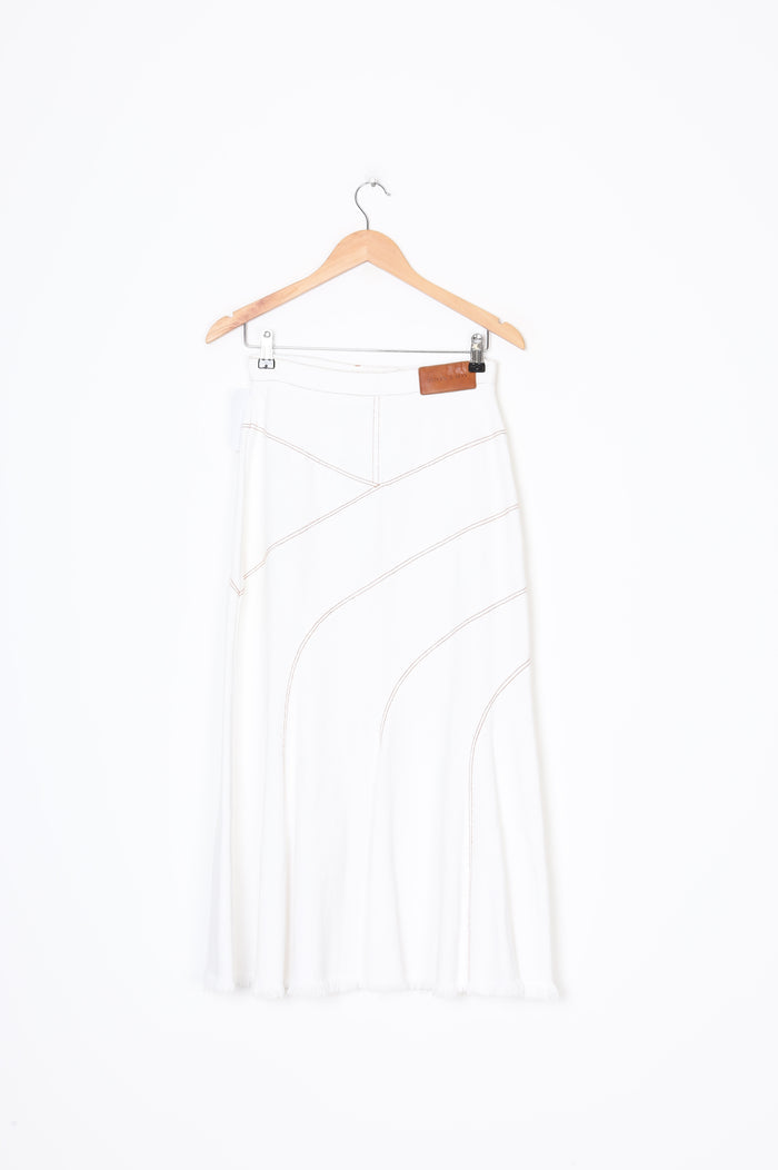 Shona Joy Womens White Skirt Size 8