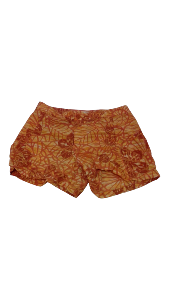 Shorts: Orange Flowers