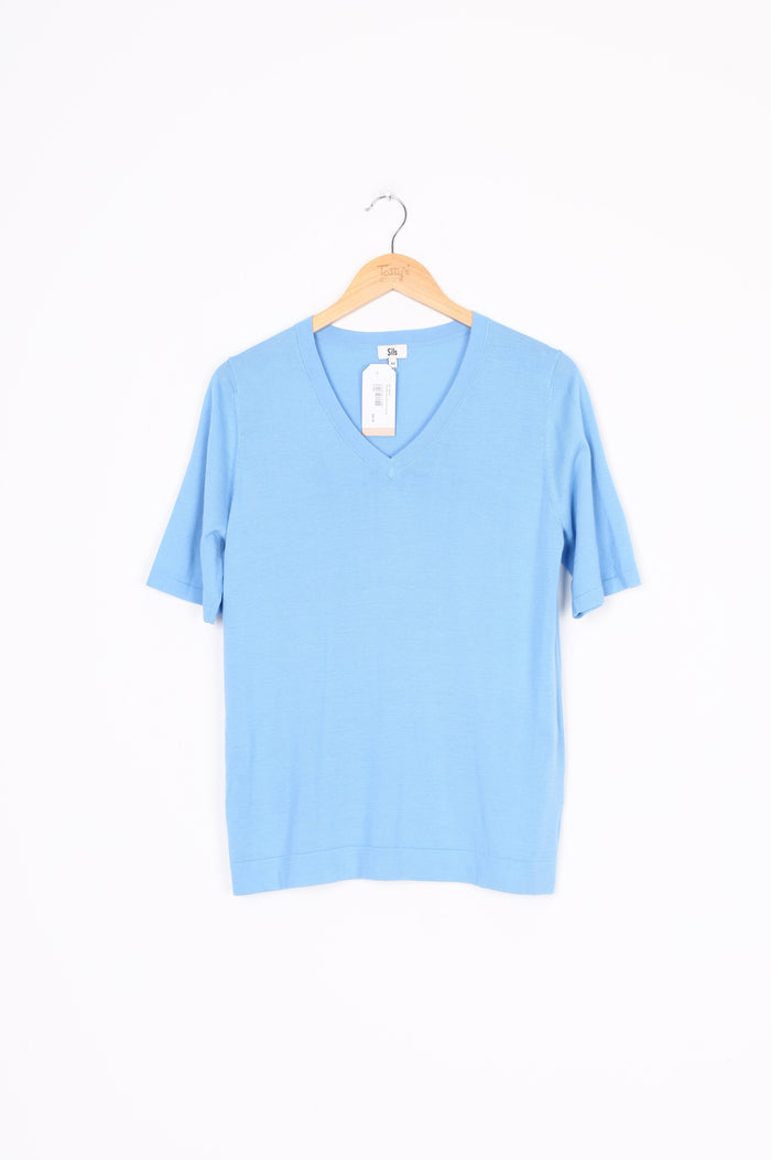 Sills Womens Blue Top Size XS