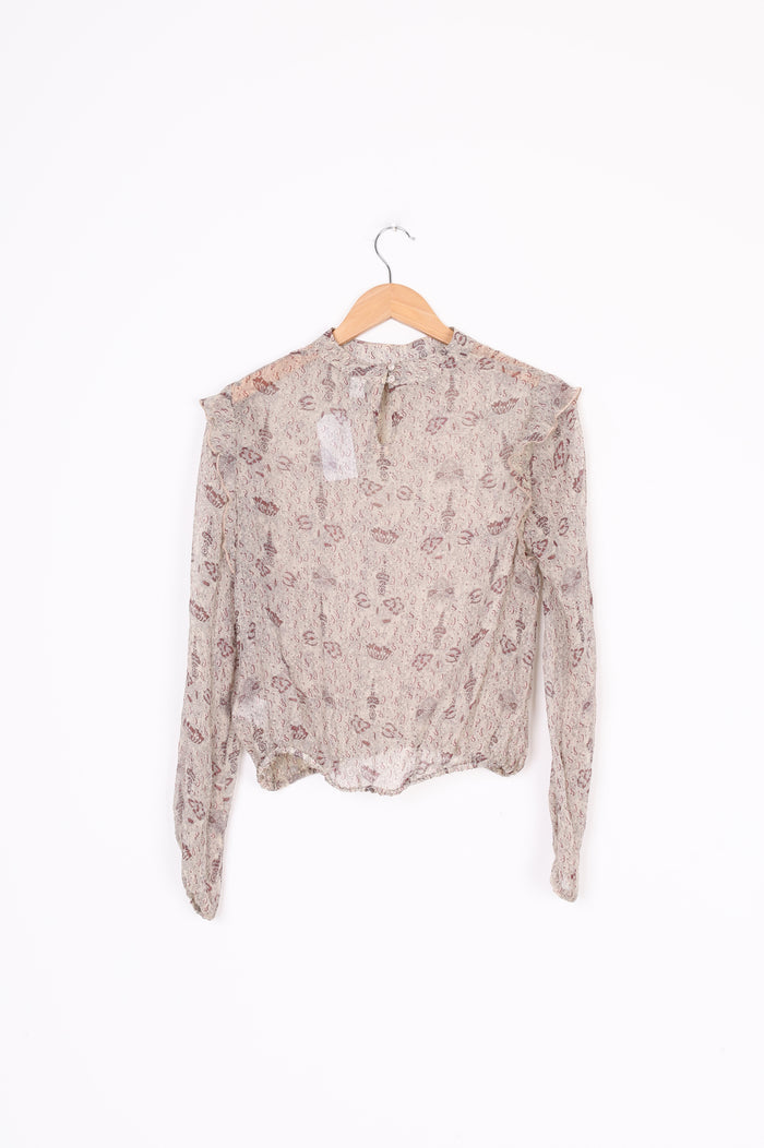 Sir. Womens Beige Top Size 2