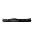 Skinny Stud Wrap Belt in Black