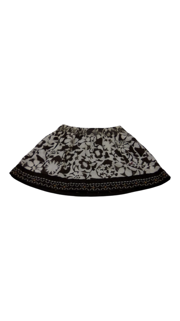 Skirt: Brown Flowers