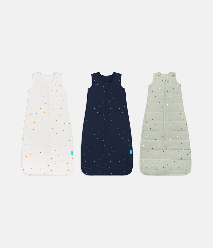 Sleep Bag Bundle | 1.5 TOG | 2.5 TOG | Buff Twinkle | Navy Twinkle | Olive bees