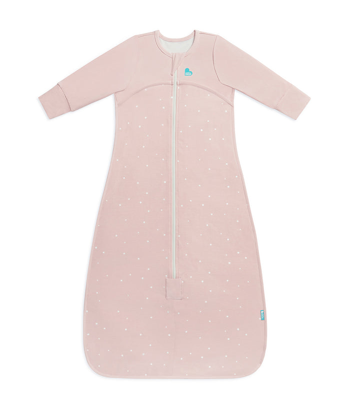 Sleep Bag Long Sleeve 1.0 TOG Cotton Powder Pink Twinkle