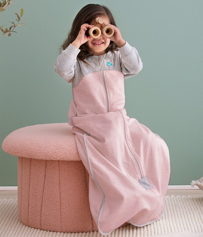Sleep Bag Long Sleeve 1.0 TOG Organic Cotton Rose