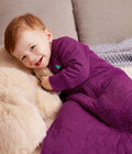 Sleep Bag Long Sleeve 2.5 TOG Quilted Cotton Plum Starturn Quilted