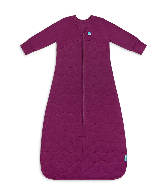 Sleep Bag Long Sleeve 2.5 TOG Quilted Cotton Plum Starturn Quilted