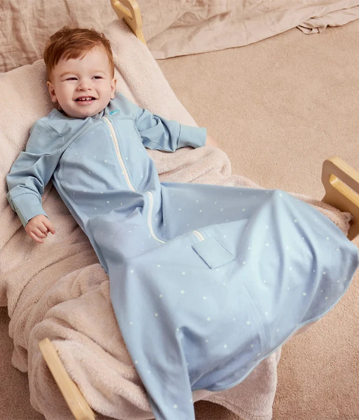 Sleep Bag & Romper Bundle | 1.0 TOG | Bamboo | Blue Twinkle | Cream Dino Snore