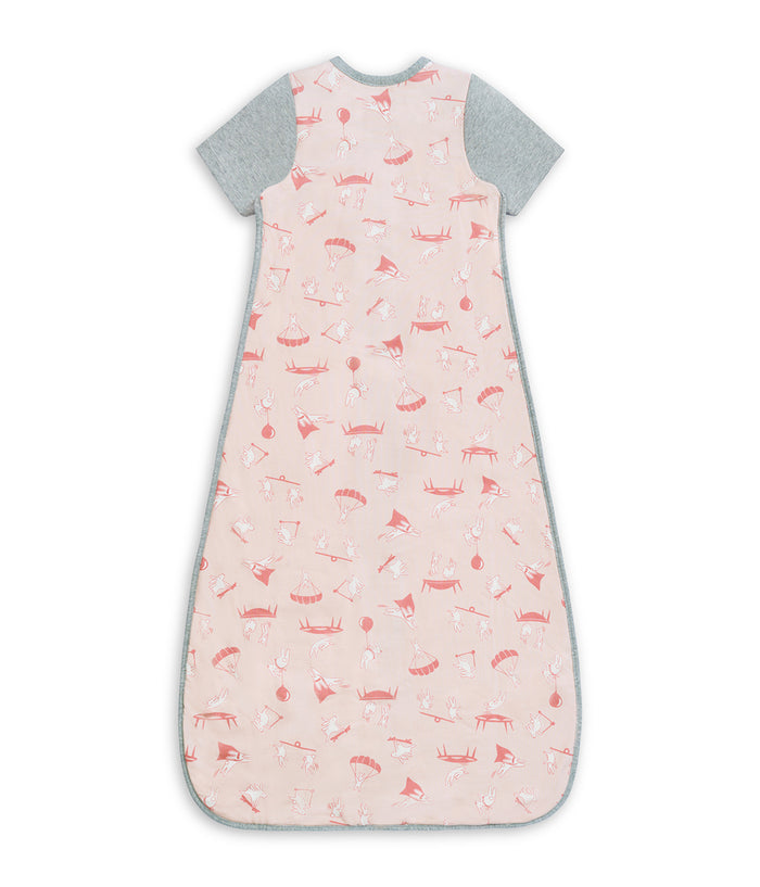Sleep Bag Short Sleeve 1.0 TOG Organic Cotton Pink Daredevil