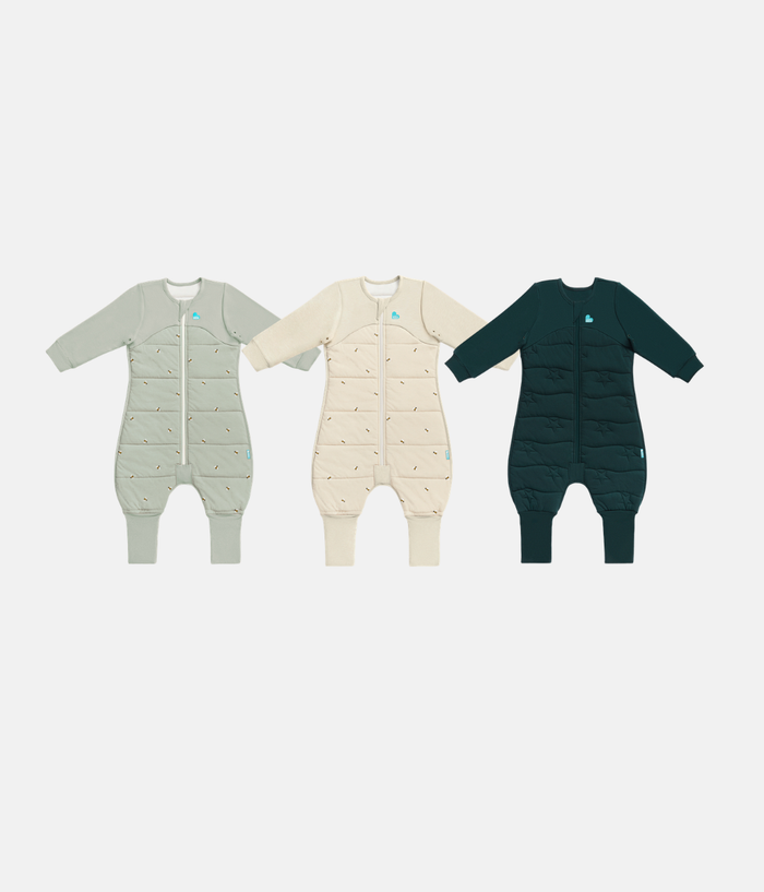 Sleep Suit Bundle | 2.5 | 3.5 TOG | Olive Bees | Oatmeal Bees | Forest Star Quilting