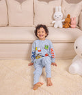 Sleep Suit Long Sleeve 1.0 TOG Cotton Blue Miffy Placement