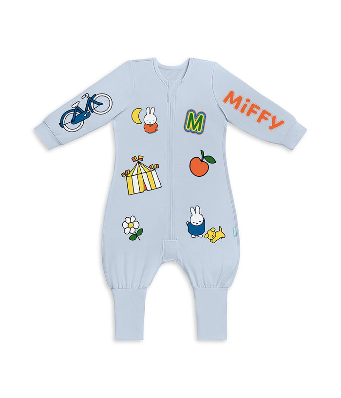 Sleep Suit Long Sleeve 1.0 TOG Cotton Blue Miffy Placement