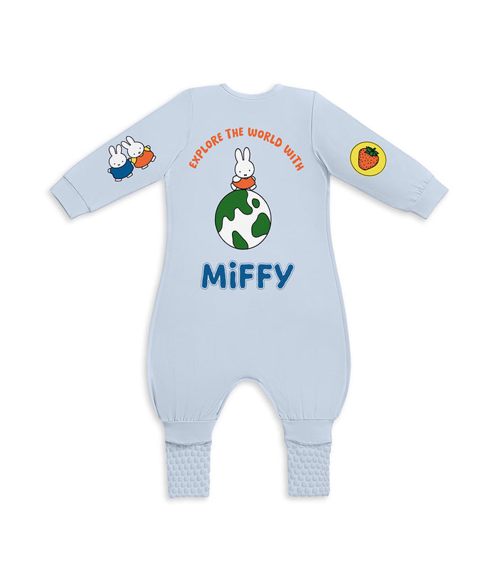 Sleep Suit Long Sleeve 1.0 TOG Cotton Blue Miffy Placement