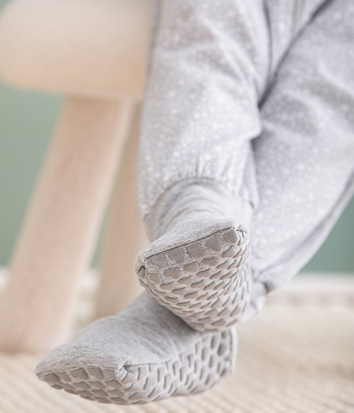 Sleep Suit Long Sleeve 1.0 TOG Cotton Grey Stardust