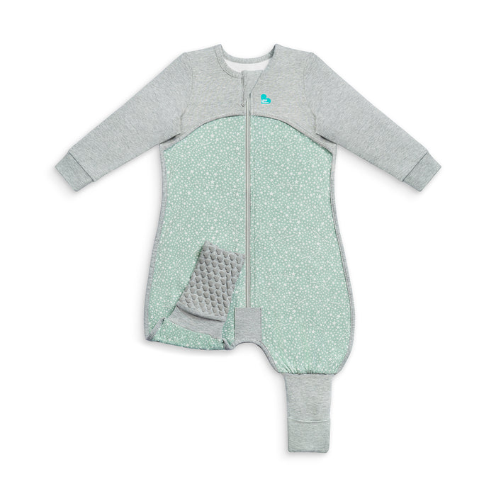 Sleep Suit Long Sleeve 1.0 TOG Cotton Olive Stardust