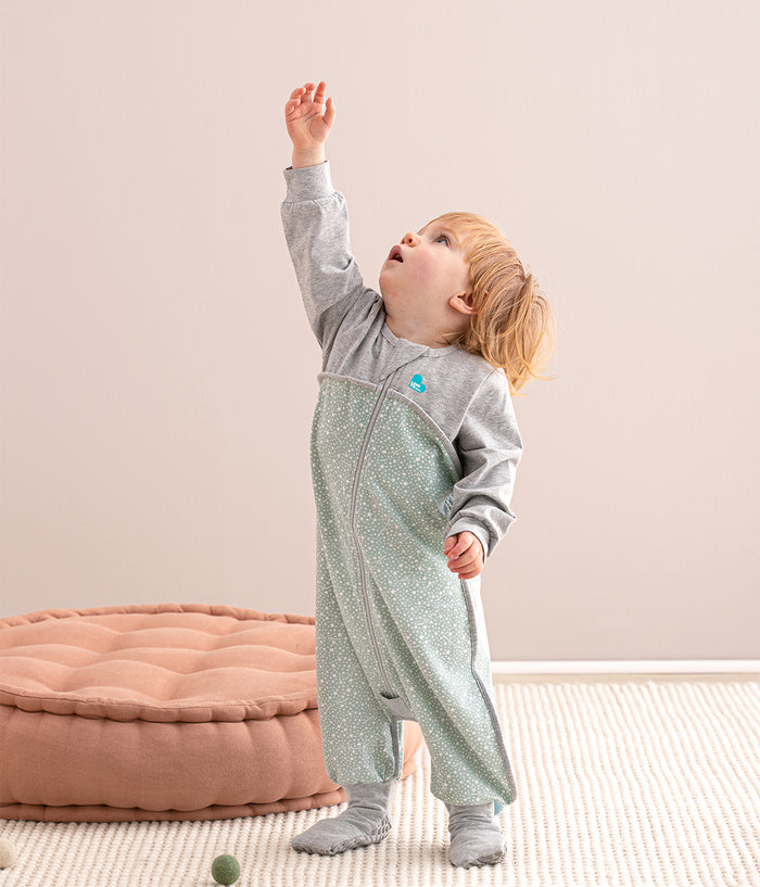 Sleep Suit Long Sleeve 1.0 TOG Cotton Olive Stardust