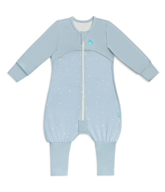 Sleep Suit Long Sleeve 1.0 TOG Cotton Powder Blue Twinkle