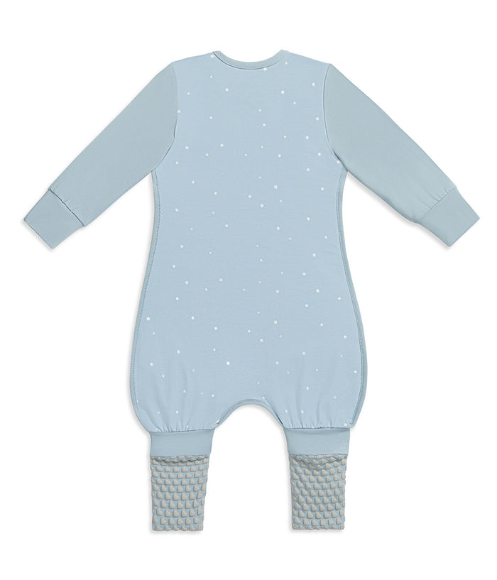 Sleep Suit Long Sleeve 1.0 TOG Cotton Powder Blue Twinkle