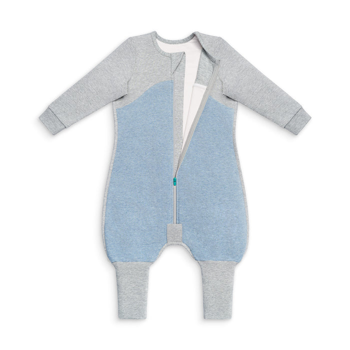 Sleep Suit Long Sleeve 1.0 TOG Organic Cotton Dusty Blue