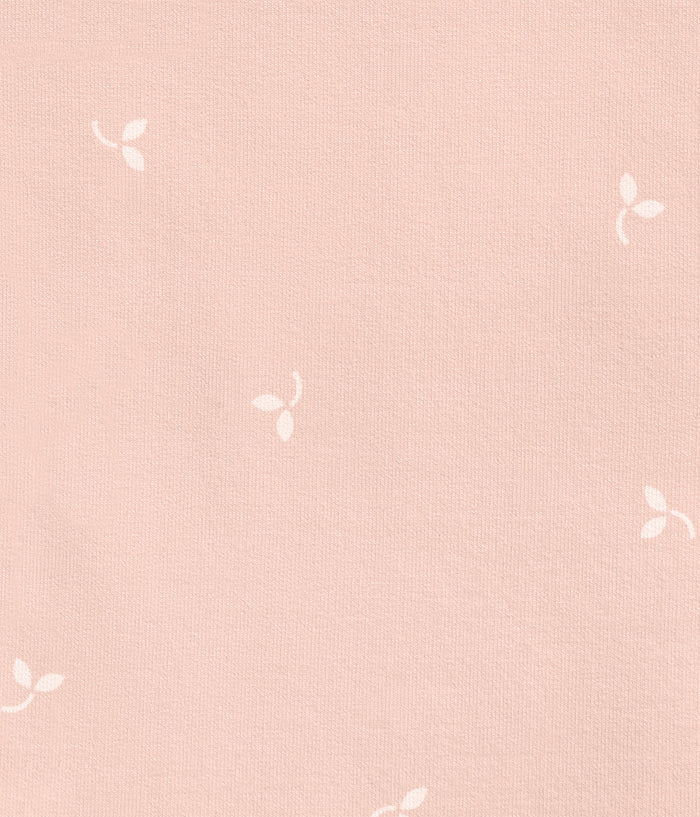 Sleep Suit Long Sleeve 1.5 TOG Cotton Fleece Blush Twigs