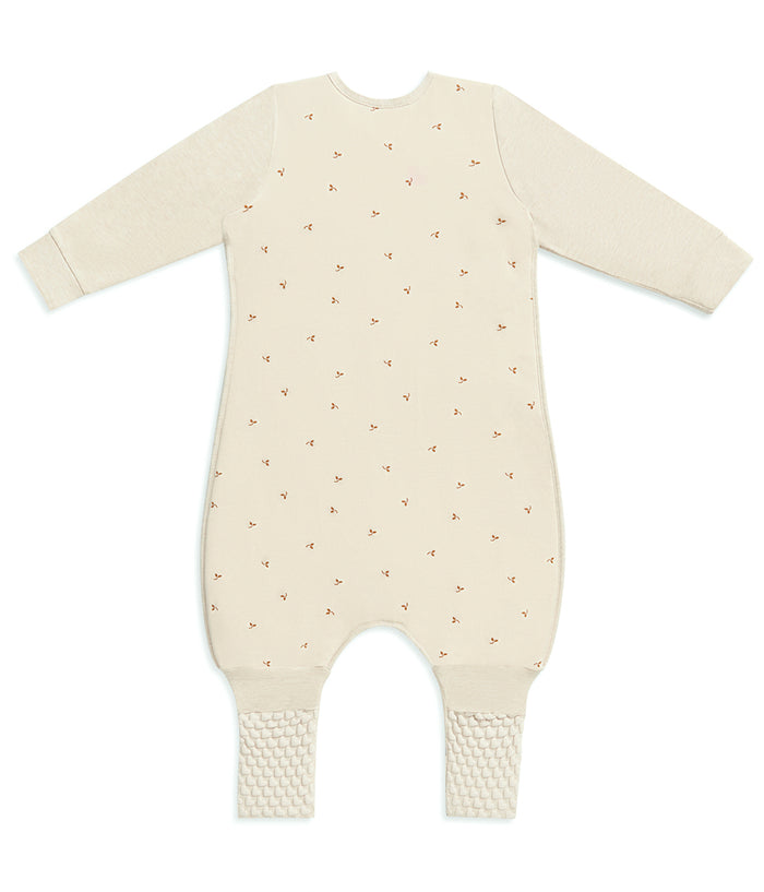 Sleep Suit Long Sleeve 1.5 TOG Cotton Oatmeal Twigs