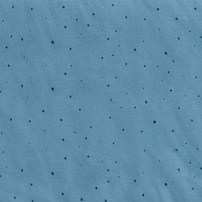 Sleep Suit Long Sleeve 2.5 TOG Cotton Storm Blue Pebbles