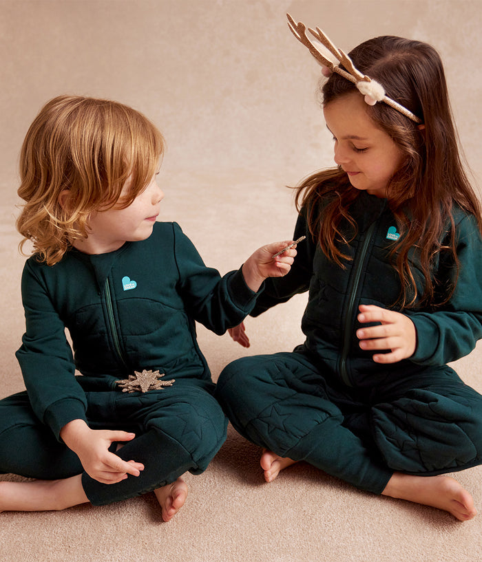 Sleep Suit Long Sleeve 3.5 TOG Cotton Forest Star Quilting