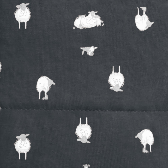 Sleep Suit Long Sleeve Two-Piece 2.5 TOG Organic Cotton/Merino Wool Charcoal Lamb's Best Friend
