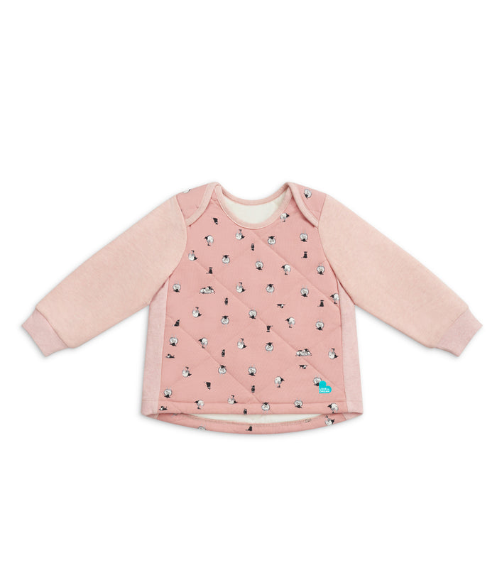 Sleep Suit Long Sleeve Two-Piece 2.5 TOG Organic Cotton/Merino Wool Rose Lamb's Best Friend