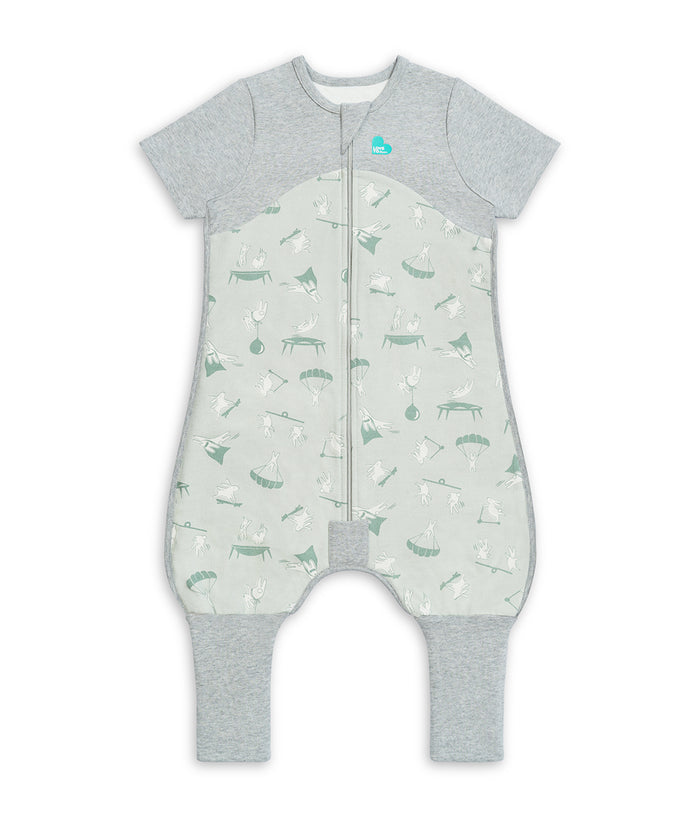 Sleep Suit Short Sleeve 1.0 TOG Organic Cotton Green Daredevil