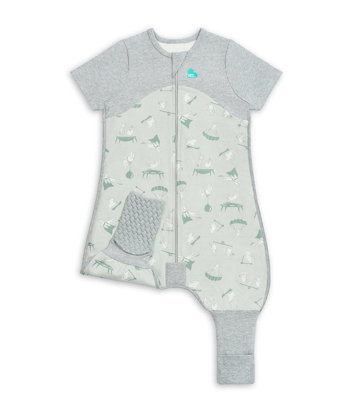 Sleep Suit Short Sleeve 1.0 TOG Organic Cotton Green Daredevil