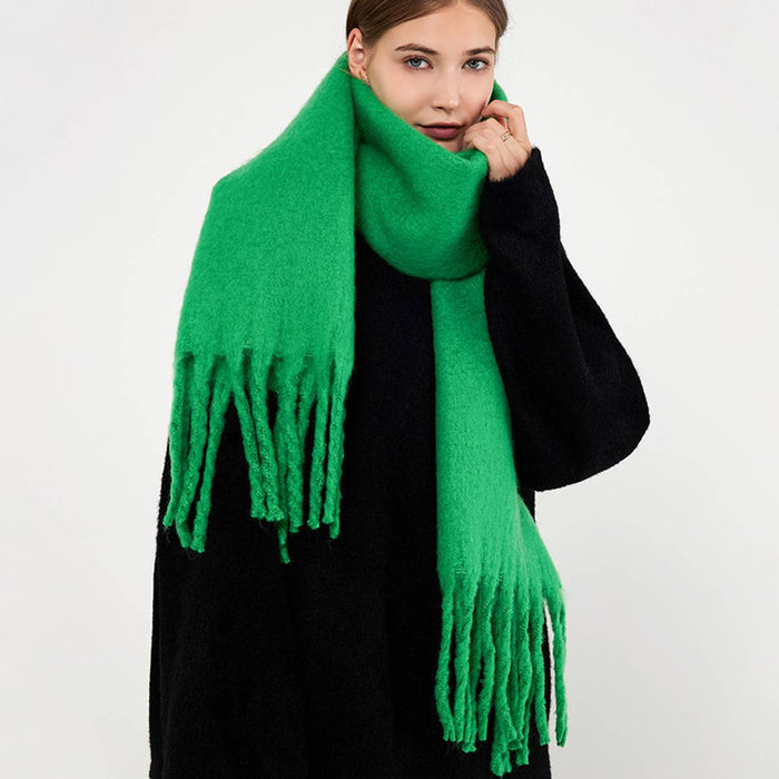 Soft Mohair Feel Scarf - Cozy Winter Wrap_CWASC0323: LIGHTPURPLE / (OS) 1