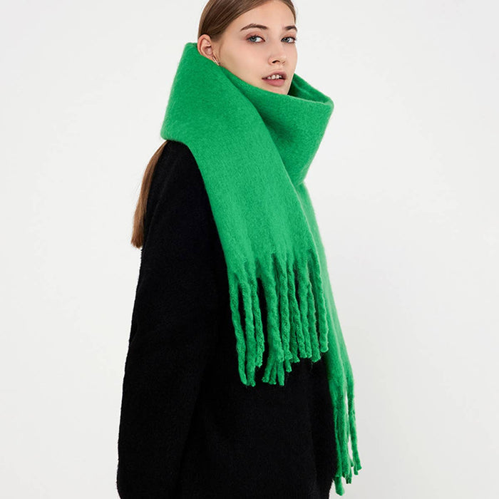 Soft Mohair Feel Scarf - Cozy Winter Wrap_CWASC0323: LIGHTPURPLE / (OS) 1