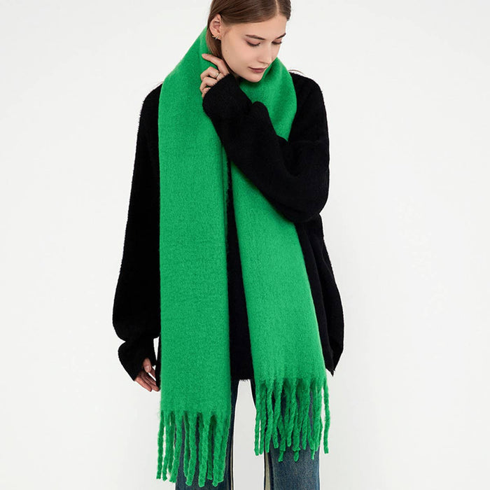 Soft Mohair Feel Scarf - Cozy Winter Wrap_CWASC0323: LIGHTPURPLE / (OS) 1